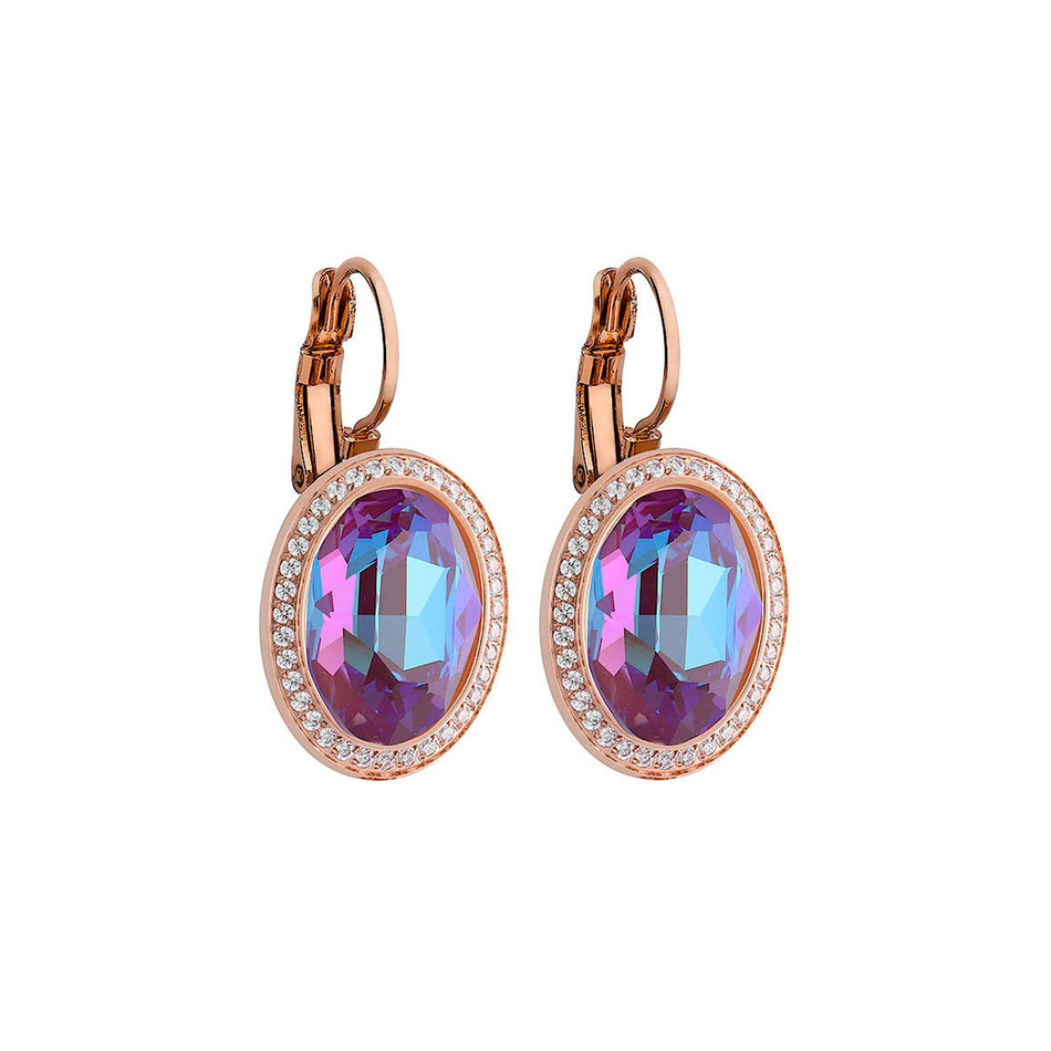 Серьги Qudo Tivola Burgundy Delite 311679 R/RG