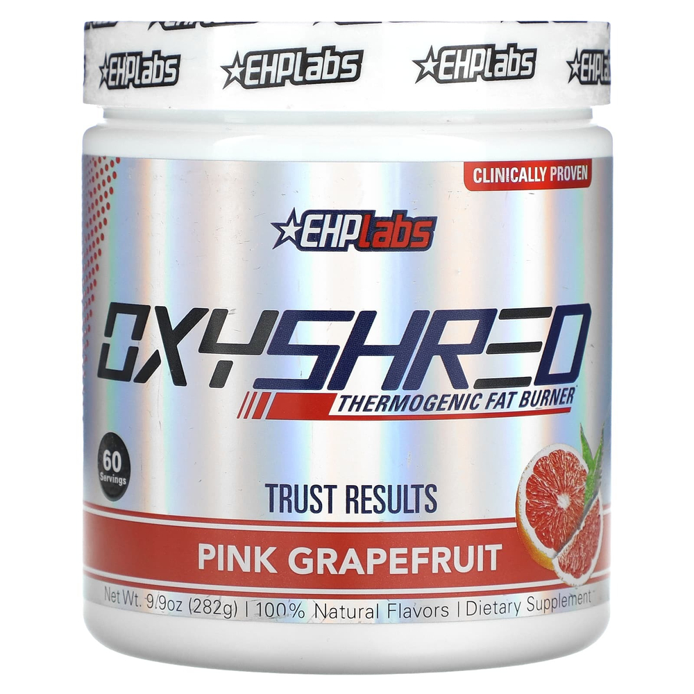EHPlabs, OxyShred, термогенный сжигатель жира, розовый грейпфрут, 282 г (9,9 унции)