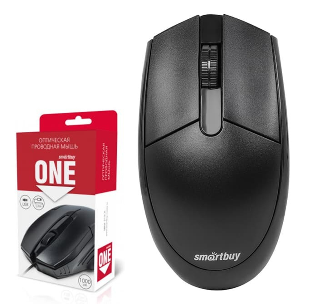 Мышь проводная SmartBuy ONE 212-K (черный) (SBM-212-K)