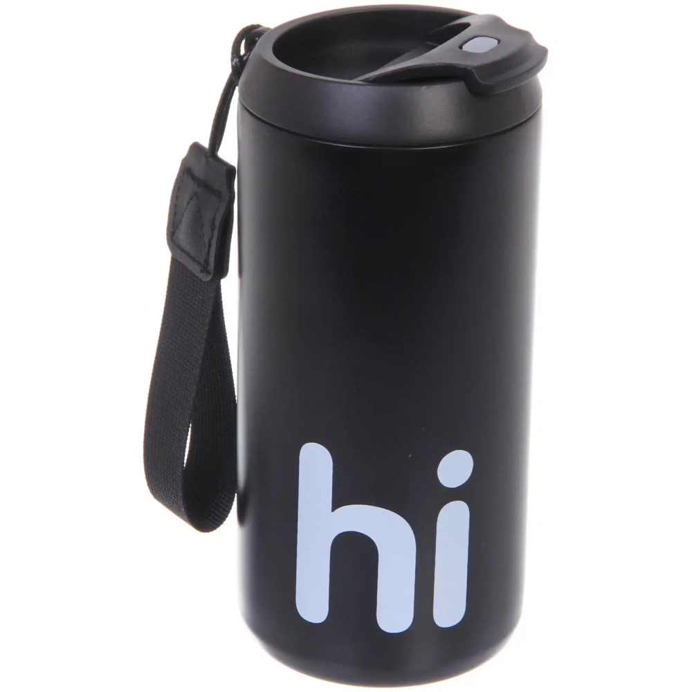 Термокружка 500мл «HI», цвет черный