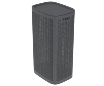 Корзина для белья Лён 100л 43*32,1*80см графит