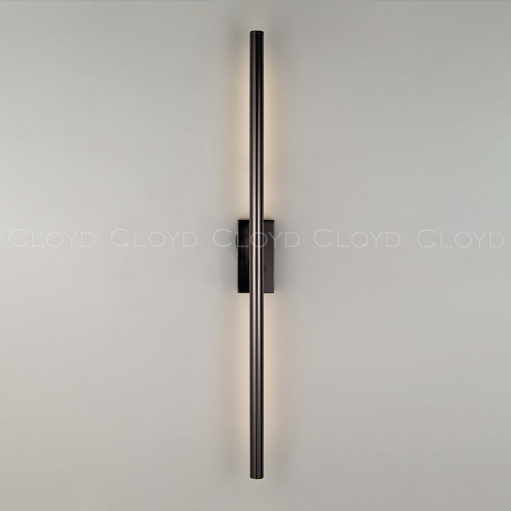 Бра Cloyd LINEAS-A W1 / выс. 60 см- 3000K - черный блестящий (арт.20453)