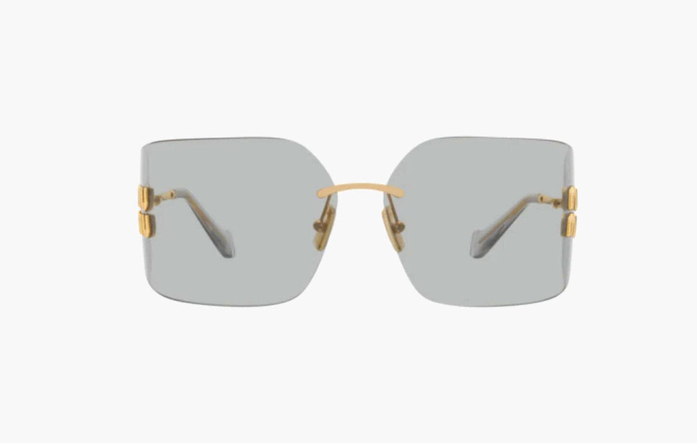 Miu Miu MU 54YS Sunglasses "Gold Light Grey"