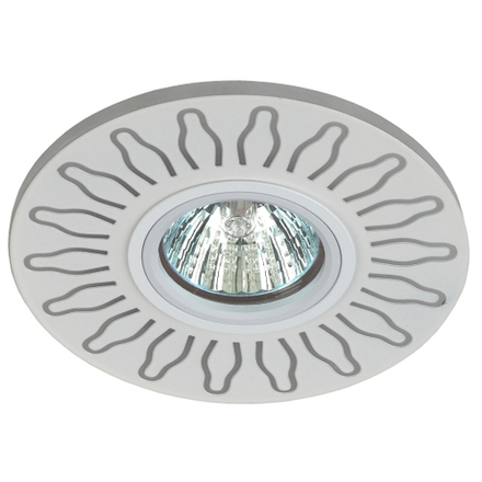 Светильник встраиваемый cо светодиодной подсветкой ЭРА DK LD31 WH под лампу MR16 GU5.3 белый