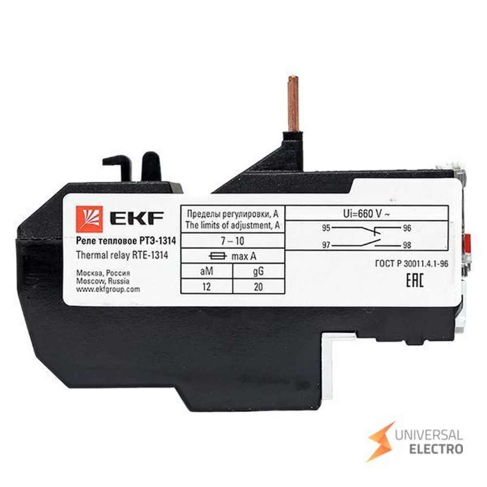 Реле тепловое РТЭ-1314 7-10А EKF PROxima