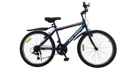 Велосипед Bike Dragon 24" 21скор (ст.рама,SunRun, Жесткая вилка, тормоз V-brake) BD-1-24-1 синий