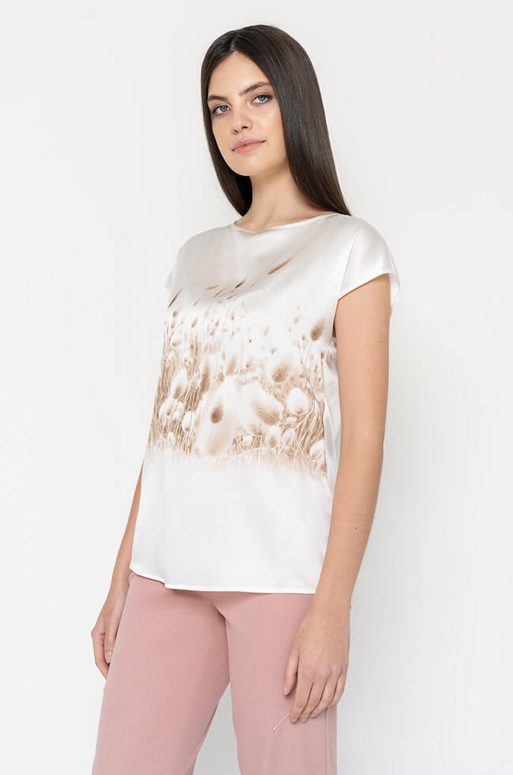22653 Блузка женская (молочный)