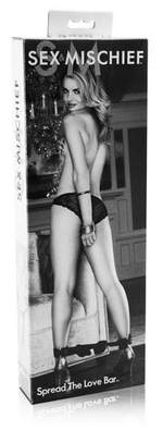 Нейлоновая планка с 4 манжетами Spread the Love Bar (Цвет: черный)