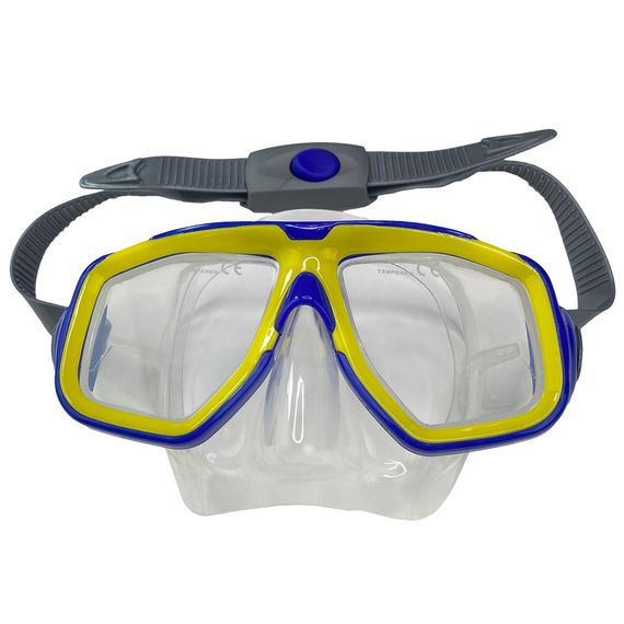 Маска подростковая Scorpena сине-желтая