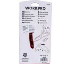 Нож алюминиевый складной WORKPRO быстрое открытие, красный WP211026