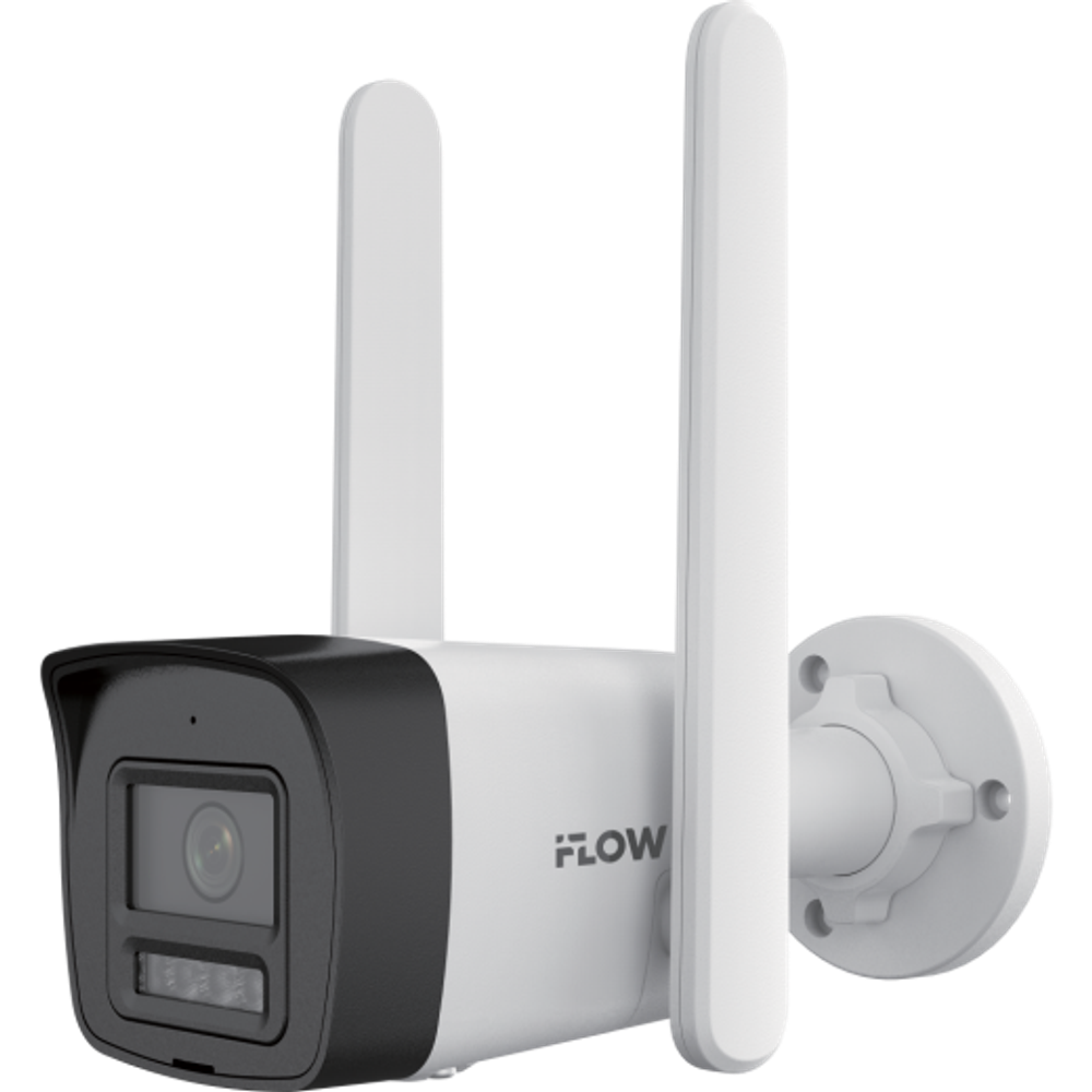 F-IC-1142CM(4G/A)(2.8mm) 4Мп уличная цилиндрическая IP-камера с гибридной Smart-подсветкой, обнаружением движения 2.0, встроенным микрофоном/динамиком и 4G модулем