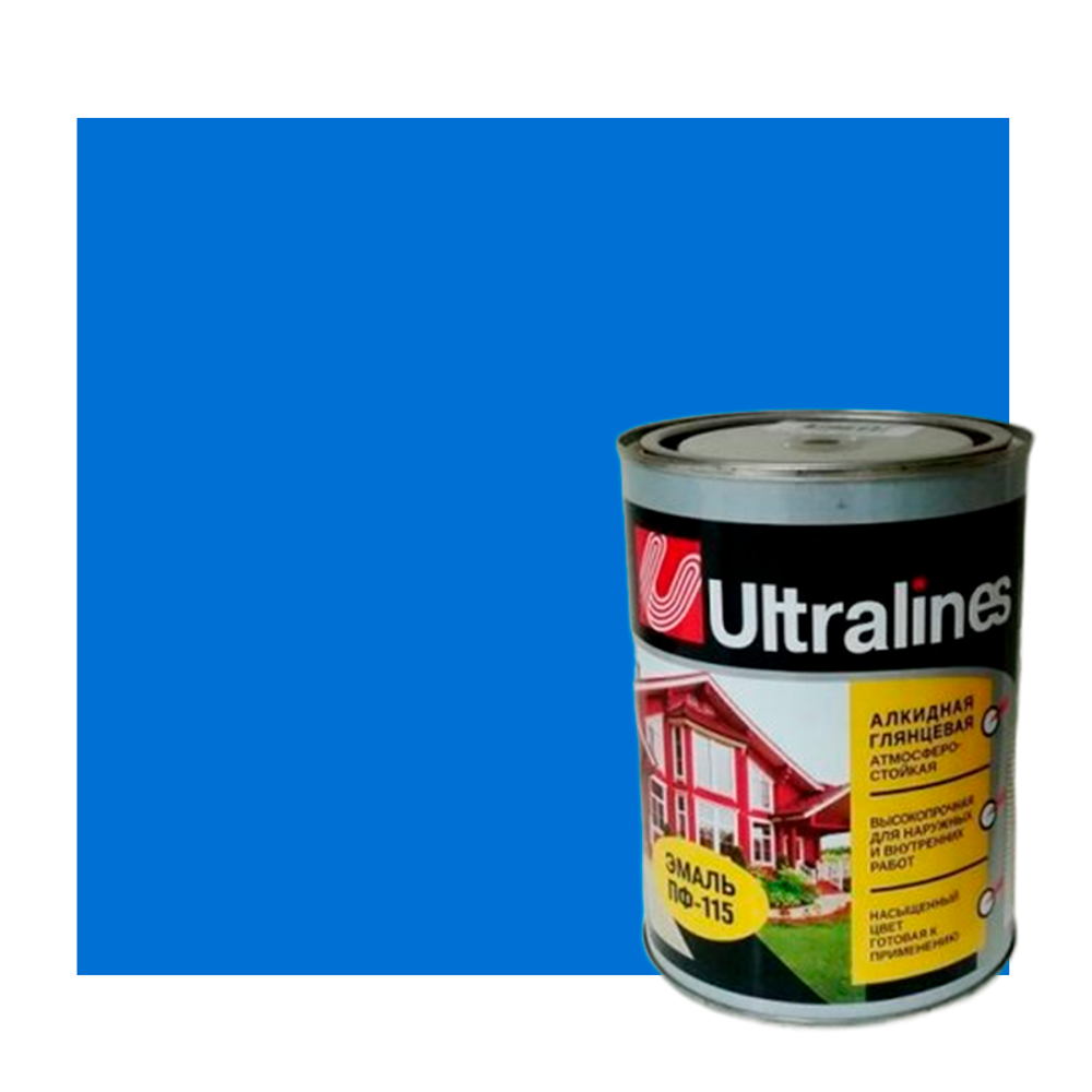 Эмаль ПФ-115 "ULTRA LINES" ГОЛУБАЯ 0,8кг
