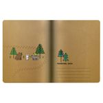 Тетрадь ЕВРО А5 40 л. BV сшивка, клетка, Soft Touch, бежевая бумага 70 г/м, "DREAM FOREST", 7-40-001/08