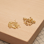 Хольнитены короткие для комплектов фурнитуры серии Birkin/Kelly, цвет золото (Комплект 5 шт)