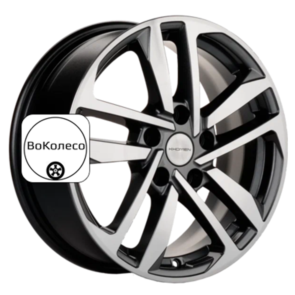 6,5x16/5x100 ET39 D57,1 KHW1612 (Polo) Gray-FP Khomen Wheels