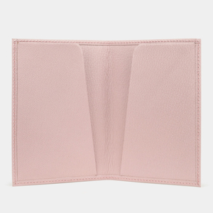 Кожаная обложка для паспорта, коза пудрового цвета