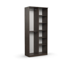 Шкаф 2-х створчатый Дуэт Люкс без зеркала Венге/дуб