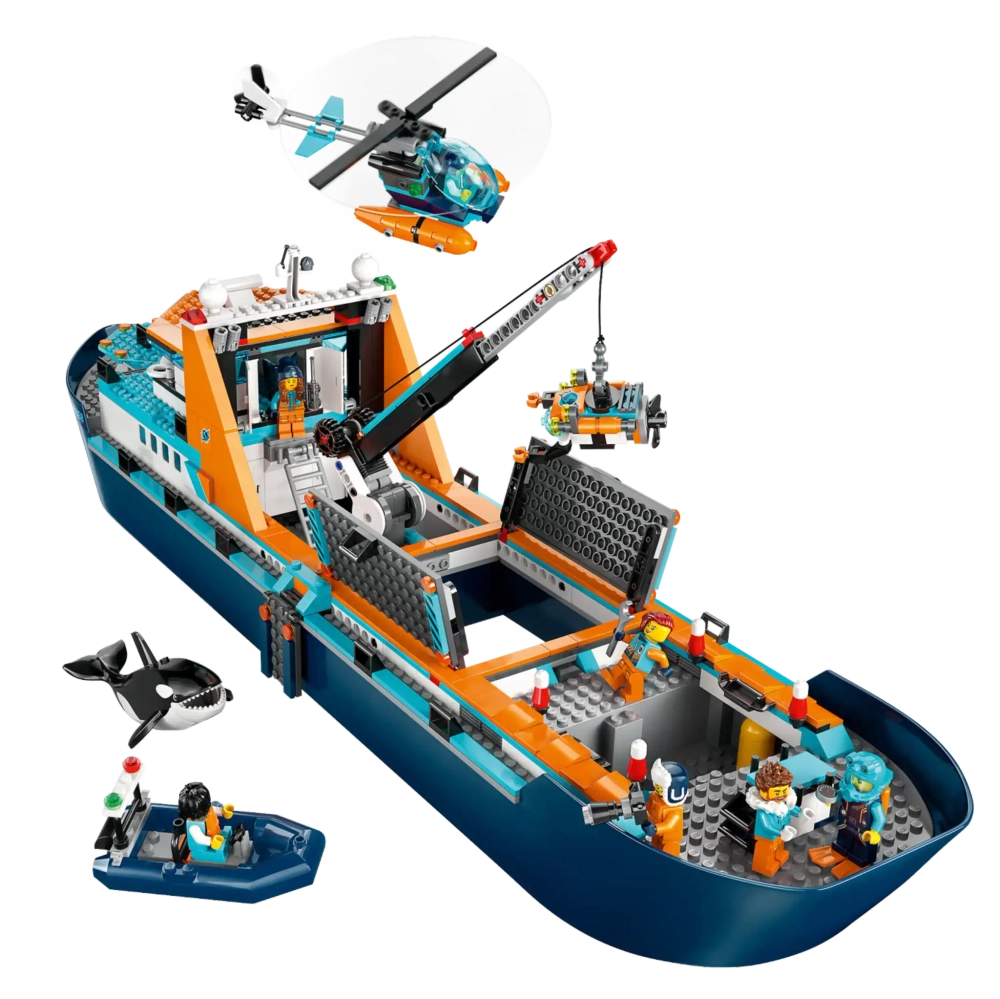 Конструктор LEGO City 60368 Корабль «Исследователь Арктики»