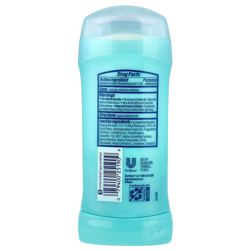 Degree, Дезодорант-антиперспирант, очищение для душа, 74 г (2,6 унции)