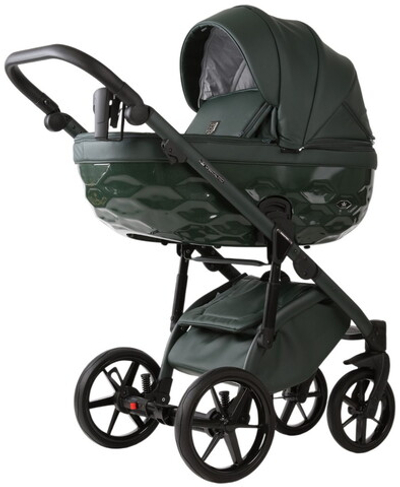 Детская коляска Adamex Chantal Pro Natura 3 в 1 CN-12-FOREST (Т. ЗЕЛЕНАЯ КОЖА)