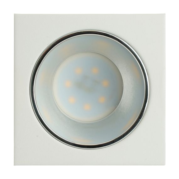 Светильник встраиваемый Feron DL3112 потолочный MR16 G5.3 белый + хром 51406