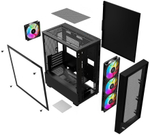 Корпус mATX Xastra A401M 4FRGB