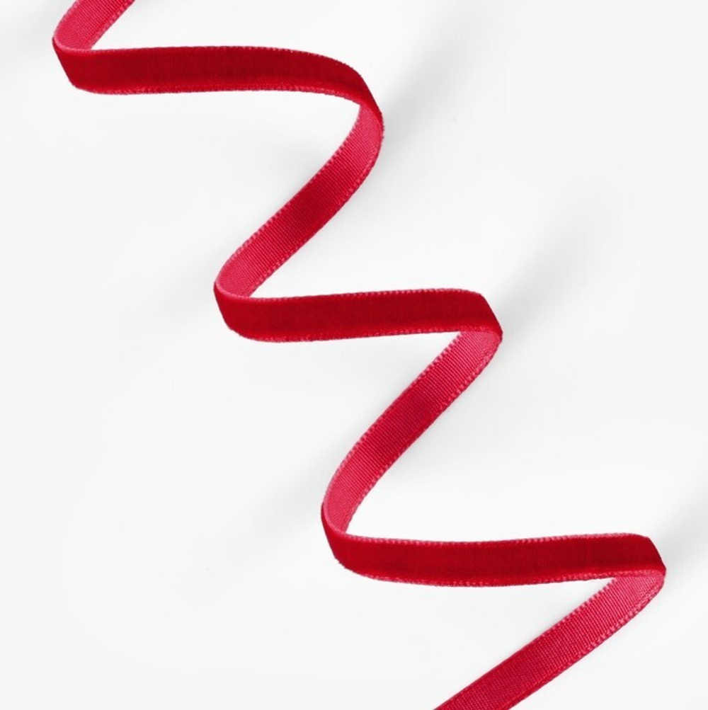 Бархатная лента 6 мм