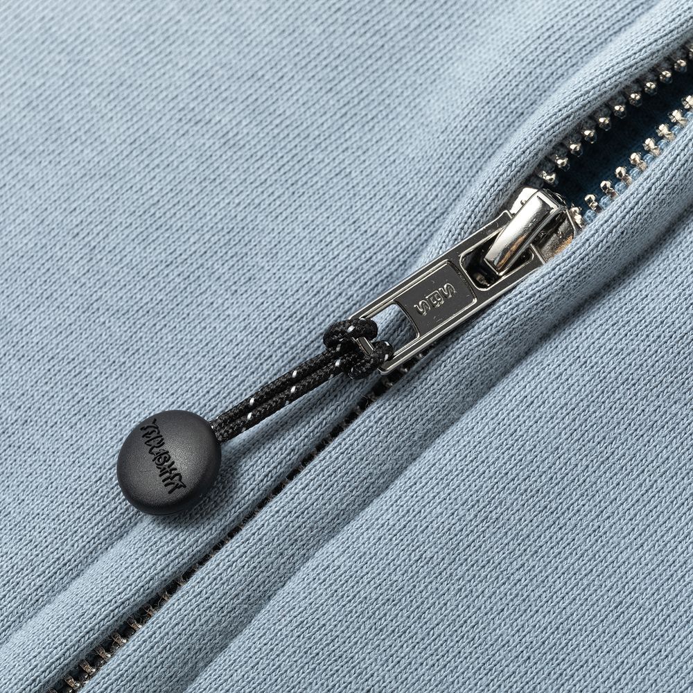 Худи Ymkashix Zip HTF серо-зеленый/изумрудный