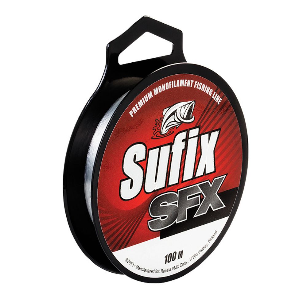Леска Sufix SFX 0,20 мм в размотке 100 м, цвет прозрачный