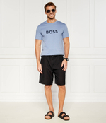 Футболка BOSS BLACK - голубой(50503276)