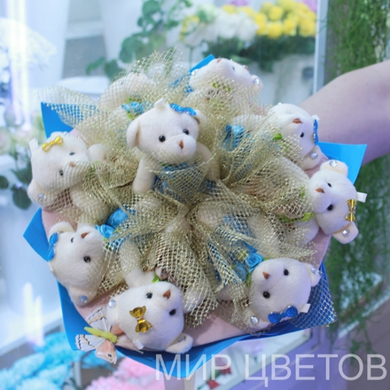 Букет из мягких мягких игрушек