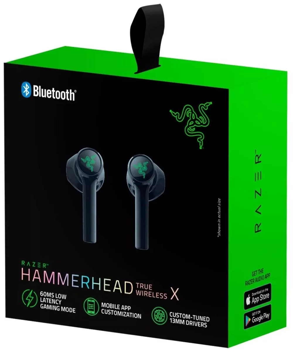 Беспроводные наушники Razer Hammerhead True Wireless X Черный
