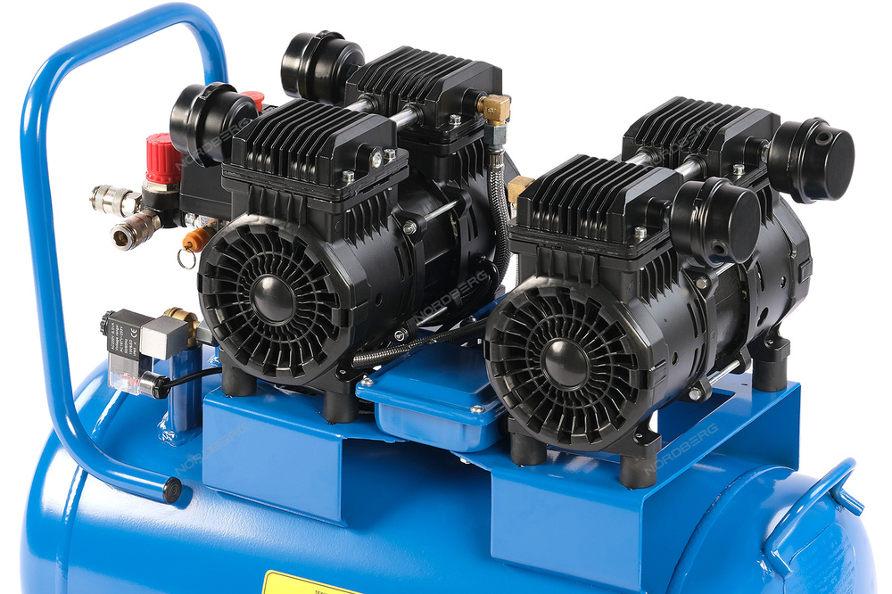 NORDBERG (NCEO50/440) Компрессор безмасляный 220В, ресивер 50 л, 440 л/мин