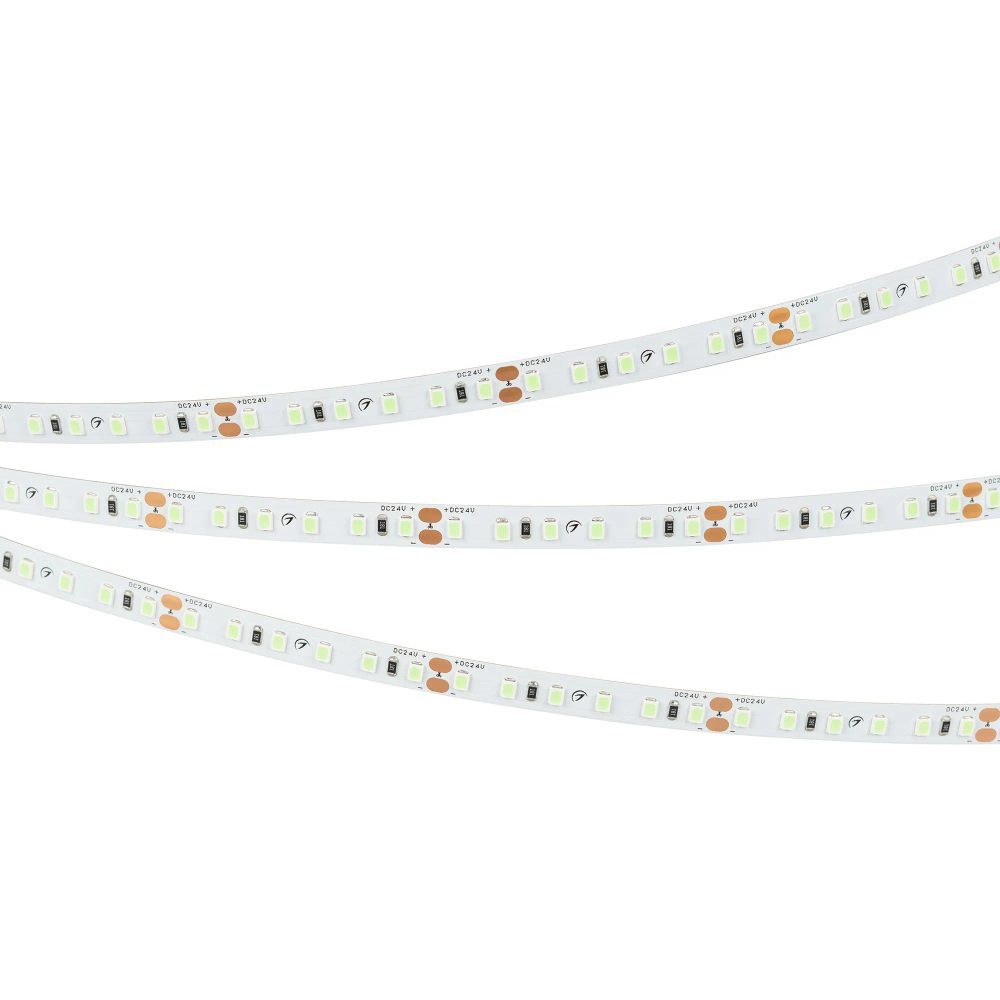 Светодиодная лента RT-A120-8mm 24V Mint Blue (9.6 W/m, IP20, 5m) (Arlight, -) 043382(1)