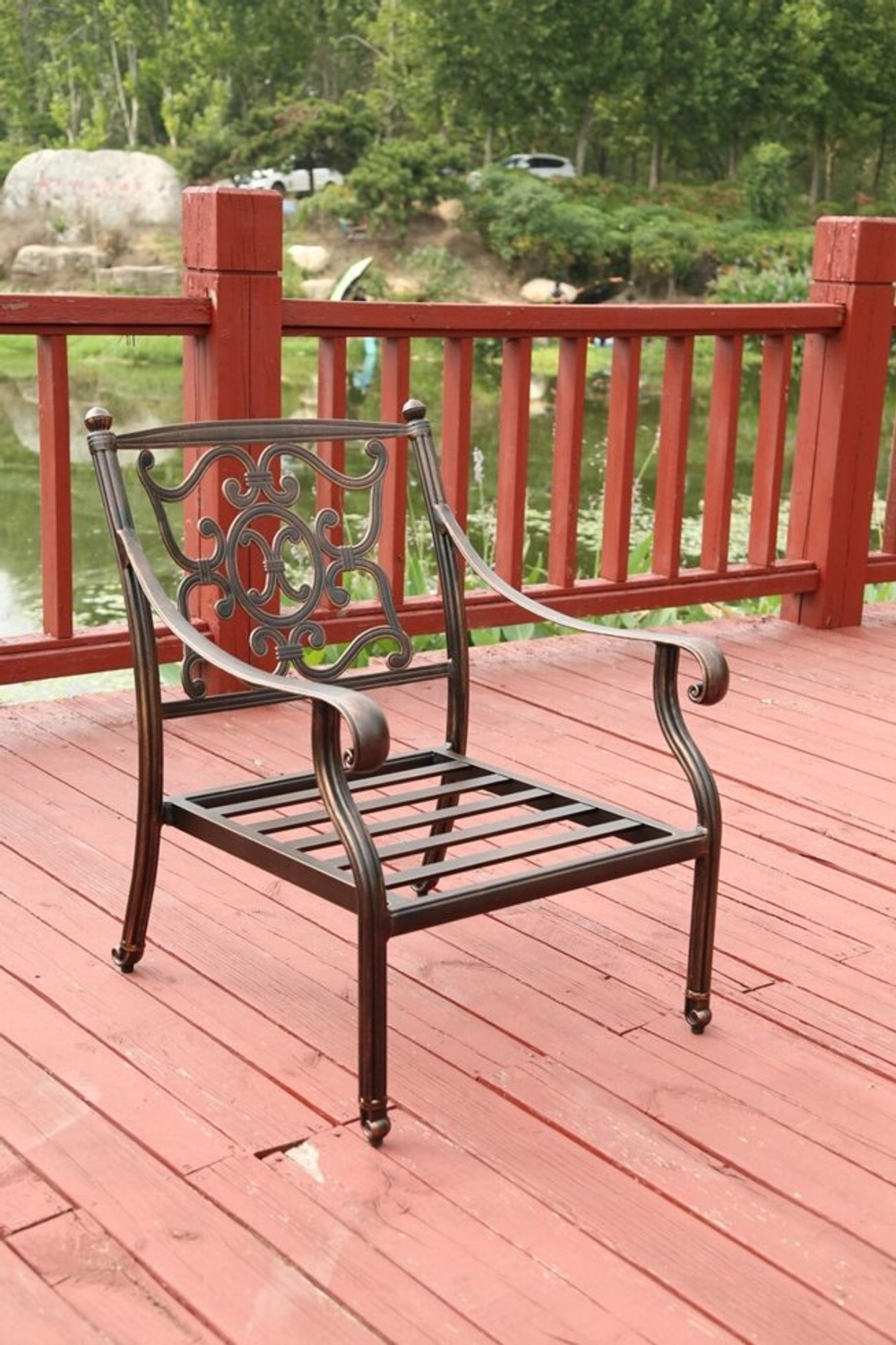 Мебель для отдыха из литого алюминия Venice 7, античная бронза