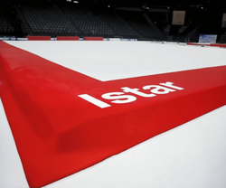 Профессиональный гимнастический помост 13,72х13,72м художественного ковра - 14х14м