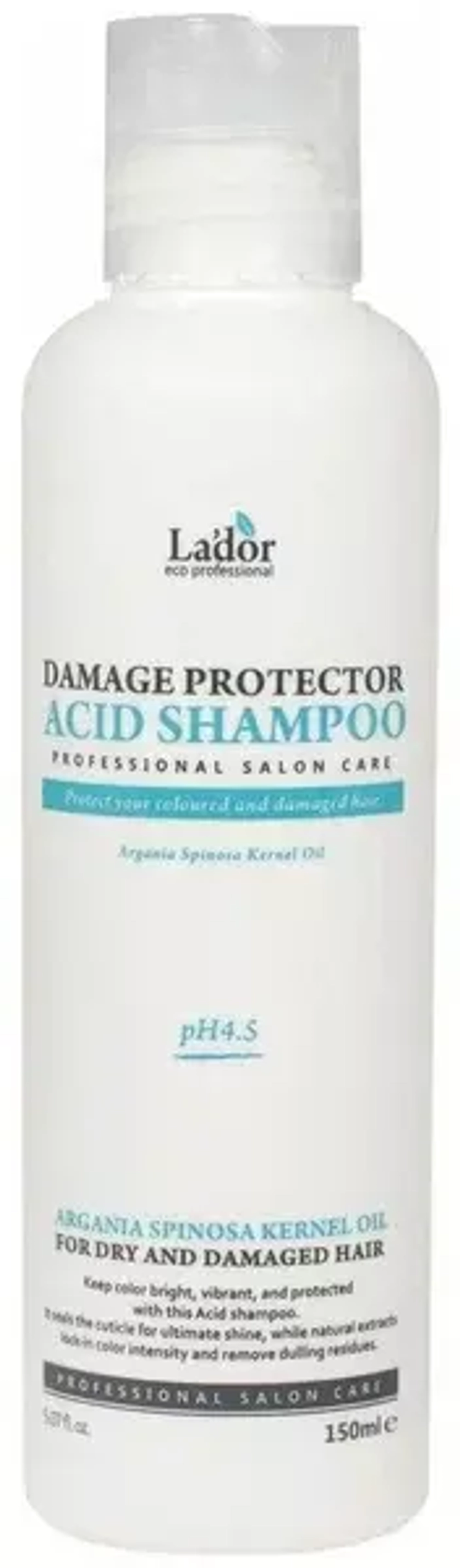 La'dor Damage Protector Acid Shampoo Шампунь с аргановым маслом 150мл