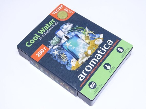 Ароматизатор под сиденье  AROMATICA  Cool Water 200 мл гелевый (FOUETTE)