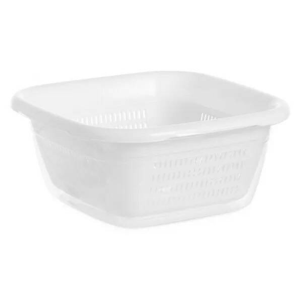 Миска с дуршлагом Hobby Life Emerald 1,3л квадратный, пластик