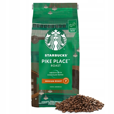 Кофе в зернах STARBUCKS Pike Place Roast Arabica 450 г.