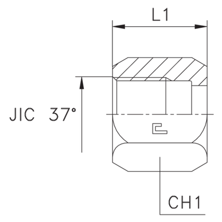 Гайка N JIC 1.5/16"