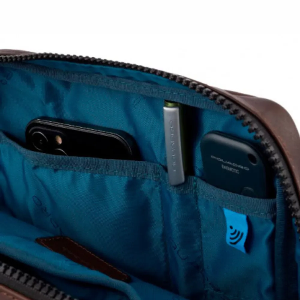 Сумка Piquadro Harper из натуральной кожи коричневая (CA1816AP/TM) 9