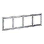 Рамка пластиковая VOLTUM S70 на 4 поста, (серый)