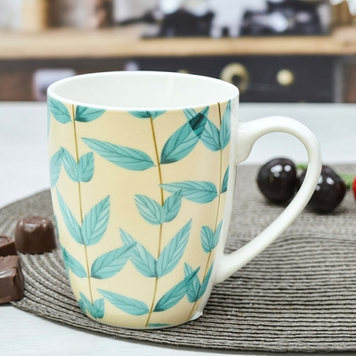 Кружка 360мл керамическая, цвет в ассортименте