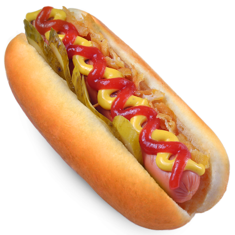 Хот-дог с куриной сосиской