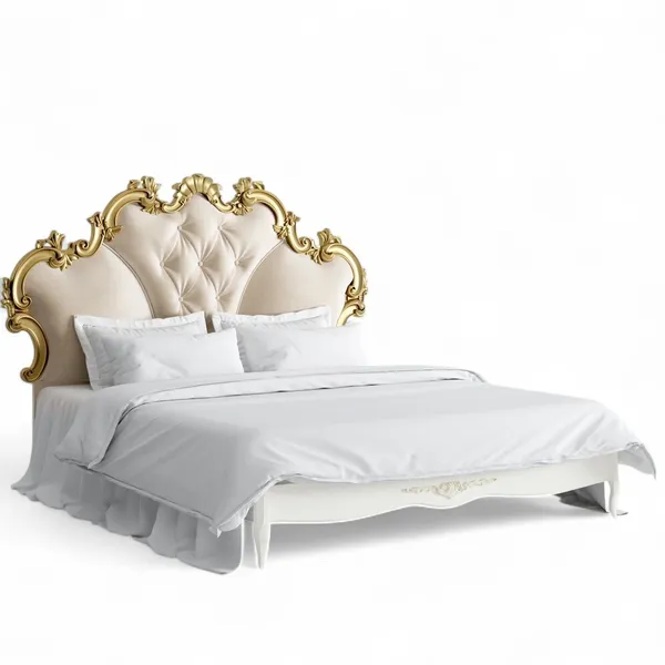 Кровать с мягким изголовьем 180*200