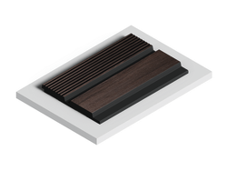 Стеновая панель HiWood декорированная, 270x12 см