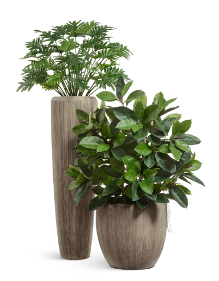 Кашпо TREEZ Effectory Wow Высокий конус Design Капучино в-97 см, д-34 см 1/1 41.3321-06-049-BB-097