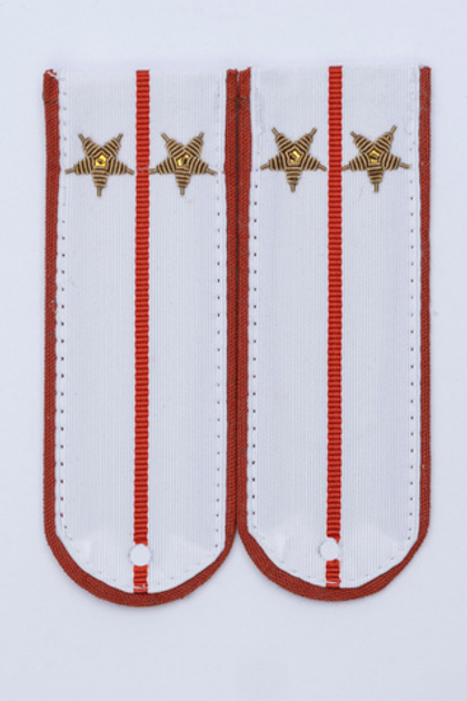 Погоны МЧС Лейтенант на белую рубашку, вышитые