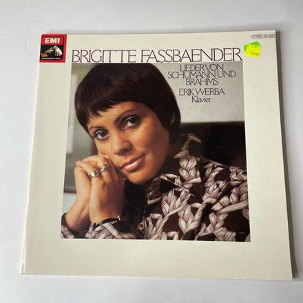 Винтажная виниловая пластинка LP Brigitte Fassbaender, Erik Werba, Lieder Von Schumann Und Brahms Шуман Брамс (Германия 1976)